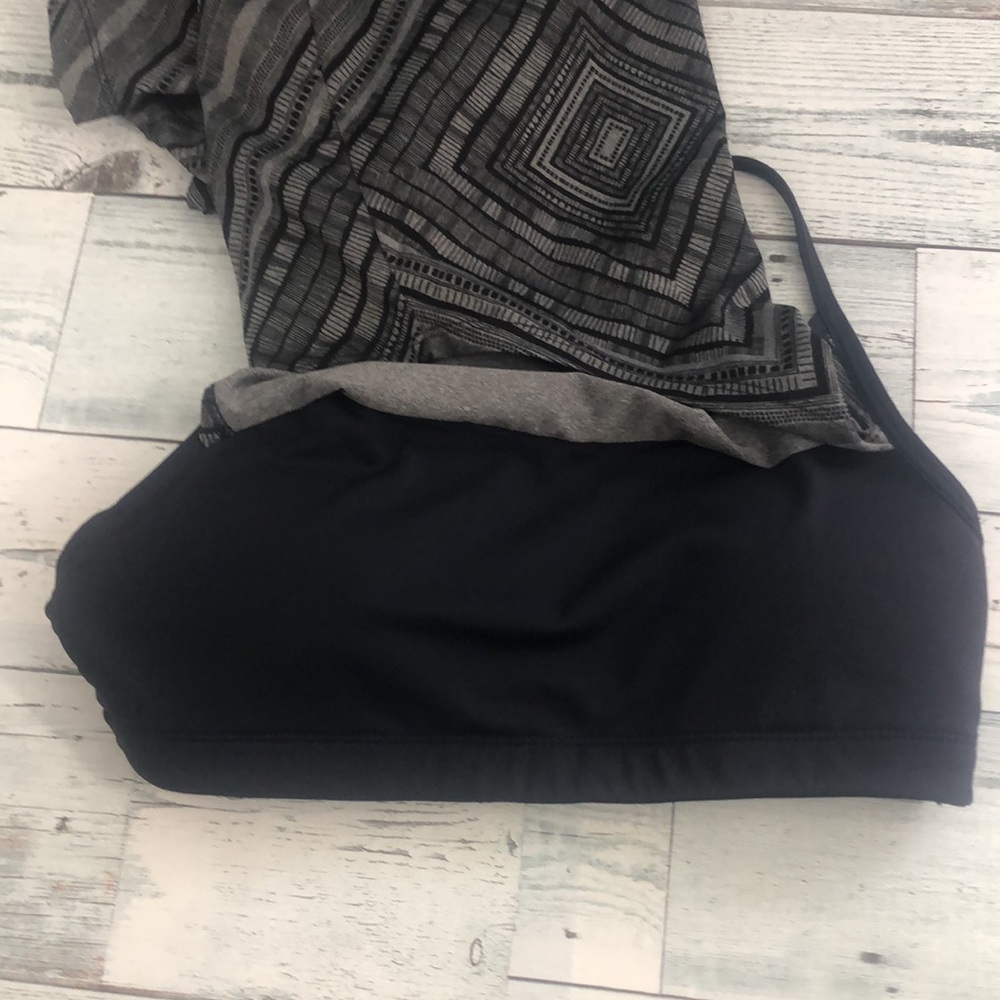 Fabletics Racerback Padded Bra Drawstring Hem Top - Picture 8 of 10